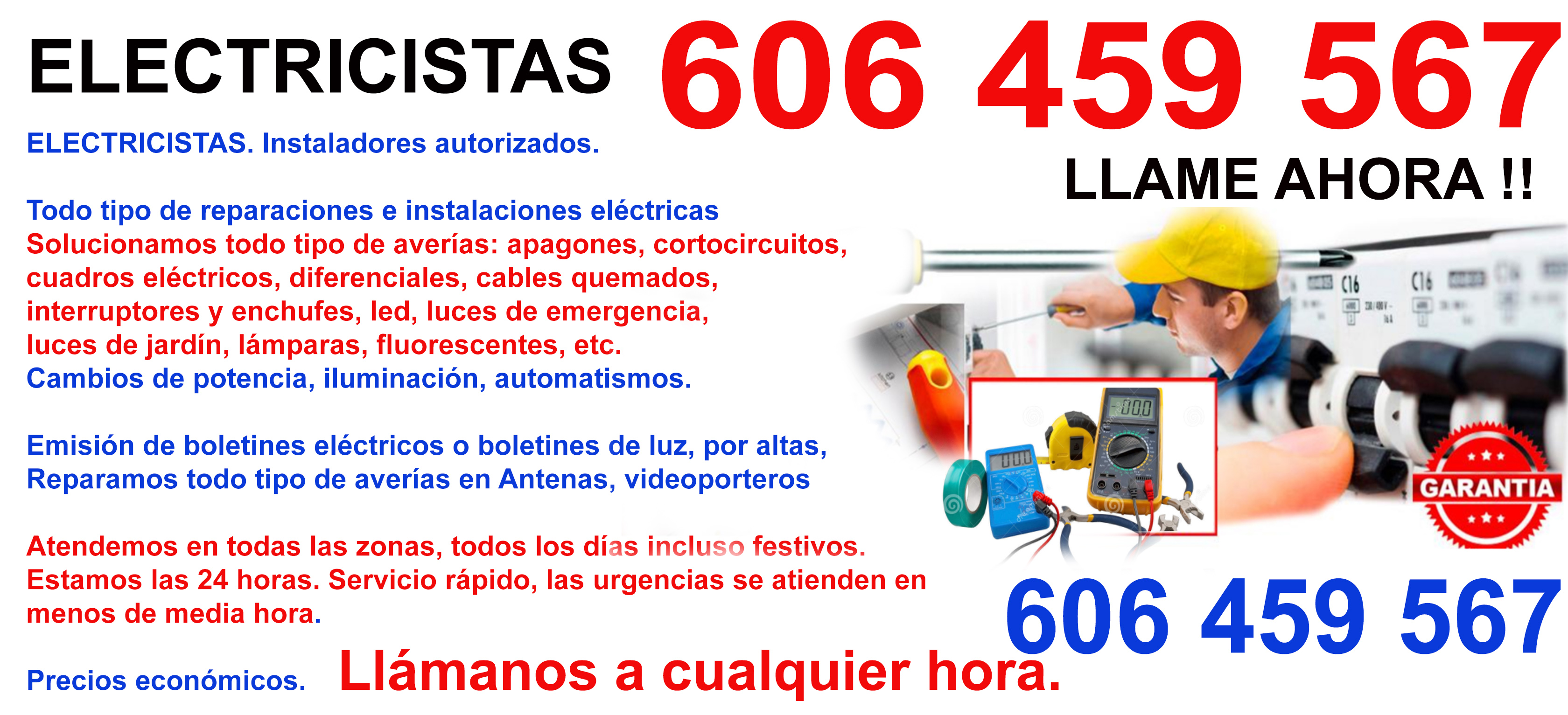 Reparaciones de Averias electricas 47014